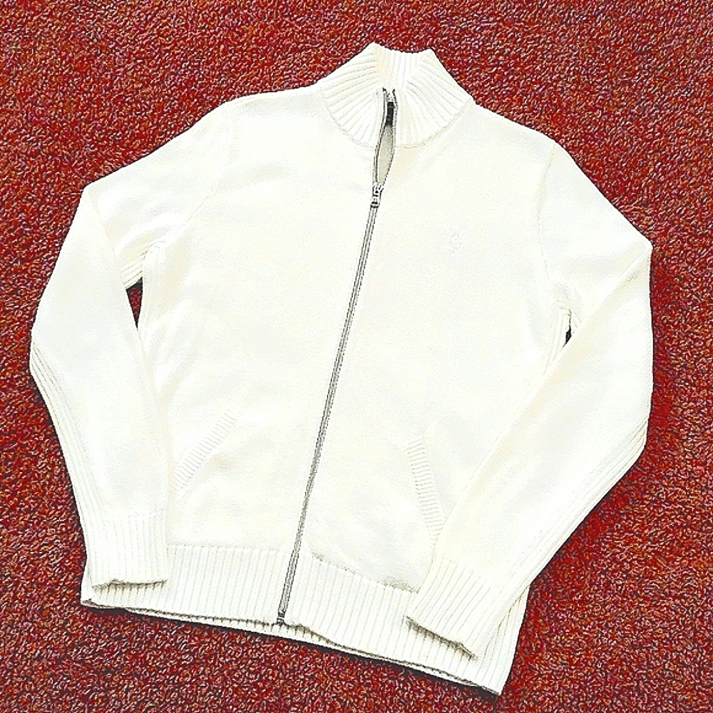 🏇Ralph Lauren🏇 Golf  white zip up cardigan